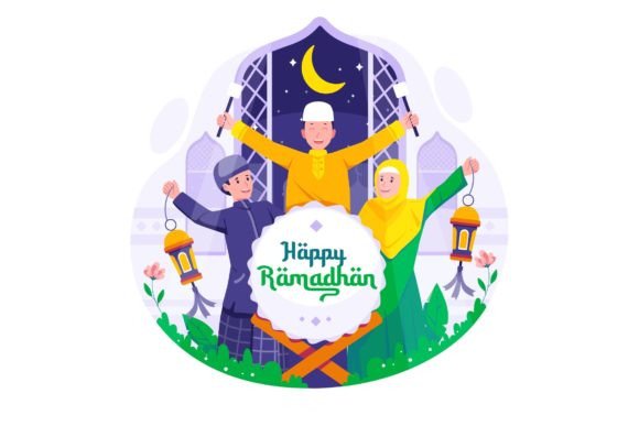 Celebrate Ramadan Kareem Illustration for Crafting and Design