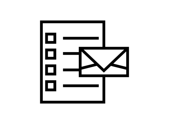 Checklist Mail: A Modern Graphic Asset for Professional Icons
