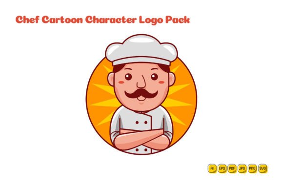 Chef Cartoon Character Logo 06 – A Versatile Graphic Asset