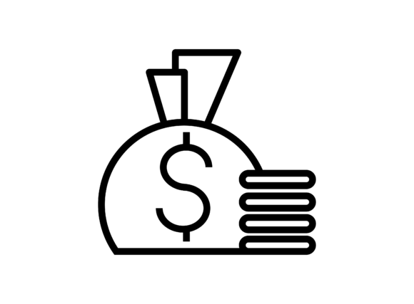 Finance Icon: A Modern Graphic Asset for Content Publishers