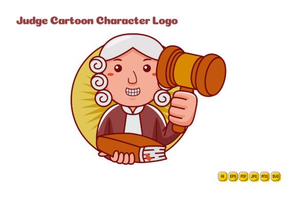 Judge Cartoon Character Logo 04 Review