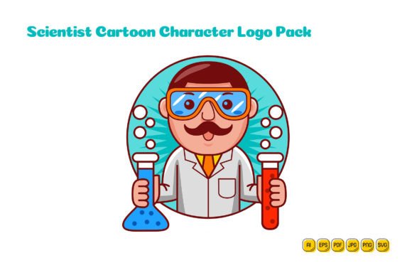 Scientist Cartoon Character Logo 02 Review