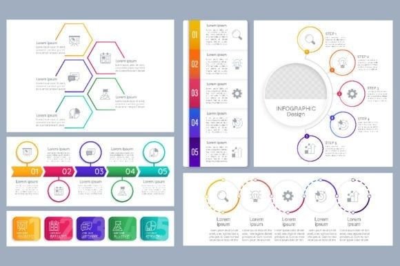 Strategy Infographic Chart Designs: Modern Graphics for Content Publishing